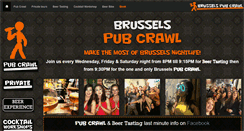 Desktop Screenshot of brusselspubcrawl.com