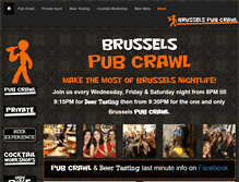 Tablet Screenshot of brusselspubcrawl.com